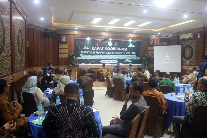 Sinkronisasi Lintas Sektor Terkait Reforma Agraria, Kantah Aceh Utara Gelar Rakor GTRA
