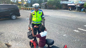 Kasat Lantas Polres Aceh Timur Imbau Sepeda Listrik Tidak Digunakan di Jalan Raya