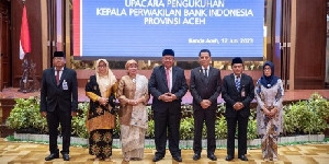 Pj Gubernur Saksikan Pengukuhan Kepala Perwakilan Bank Indonesia Provinsi Aceh