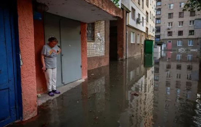 Bendungan Ukraina Jebol, Ribuan Warga Bakal Terdampak Banjir