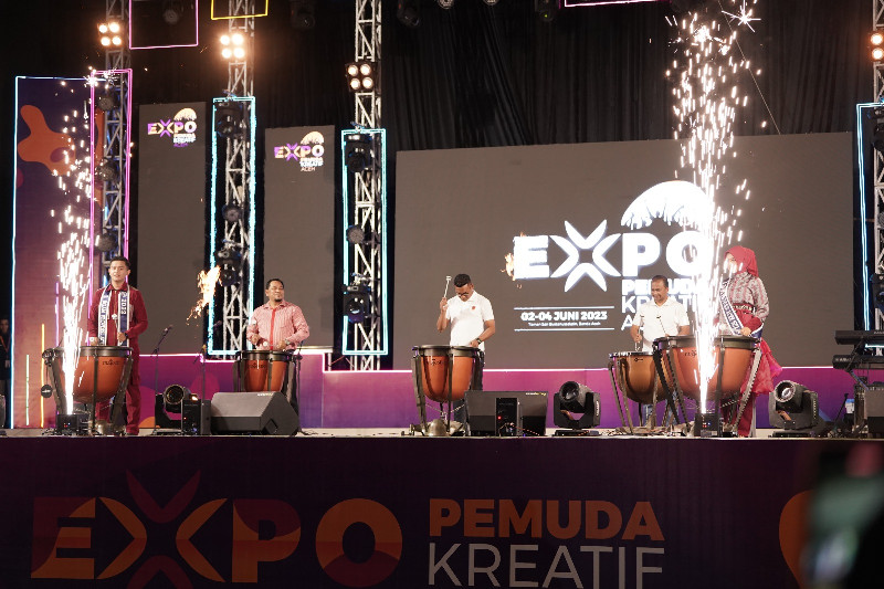 Expo Pemuda Kreatif Dibuka, Taman Bustanussalatin Dipadati Pengunjung