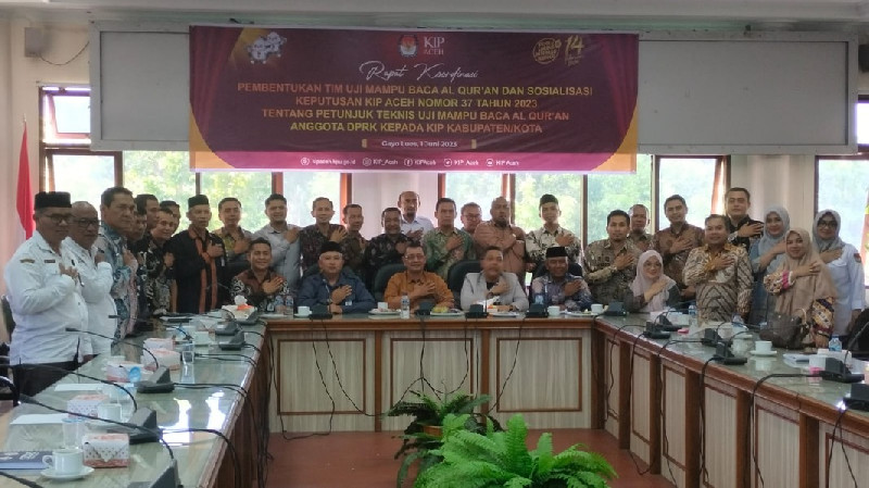 Samakan Persepsi, KIP Aceh Rakor Terkait Uji Baca Alquran di Gayo Lues