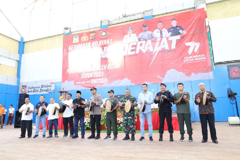 Meriahkan HUT Bhayangkara, 137 Atlet Ikuti Kejuaraan Tarung Derajat Piala Kapolres Aceh Besar