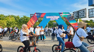 Masyarakat Antusias Ikuti Qris Fun Bike di Bale Meuseuraya Aceh