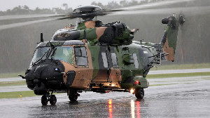 Helikopter Tentara Australia Jatuh, 4 Awak Pesawat Hilang