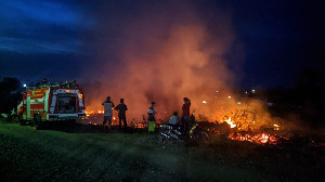 Lahan Dekat Kampus ISBI Aceh Besar Terbakar, Diduga Akibat Bakar Sampah