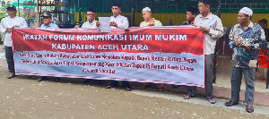Ormas Mukim Aceh Utara Lakukan Aksi Dukung Pj Bupati Azwardi Diperpanjang