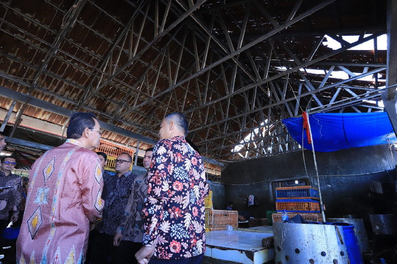 Pj Walikota Banda Aceh Pastikan Atap Bocor Pasar Al Mahirah Segera Diperbaiki