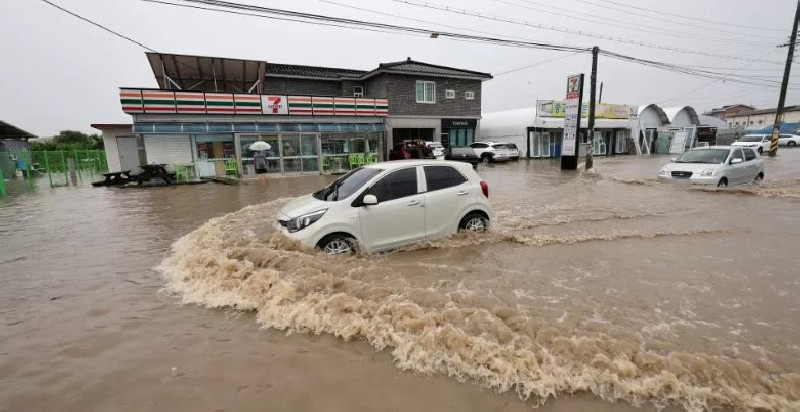 Korea Selatan Banjir, Sedikitnya 22 OrangTewas dan Ribuan Warga Harus Mengungsi