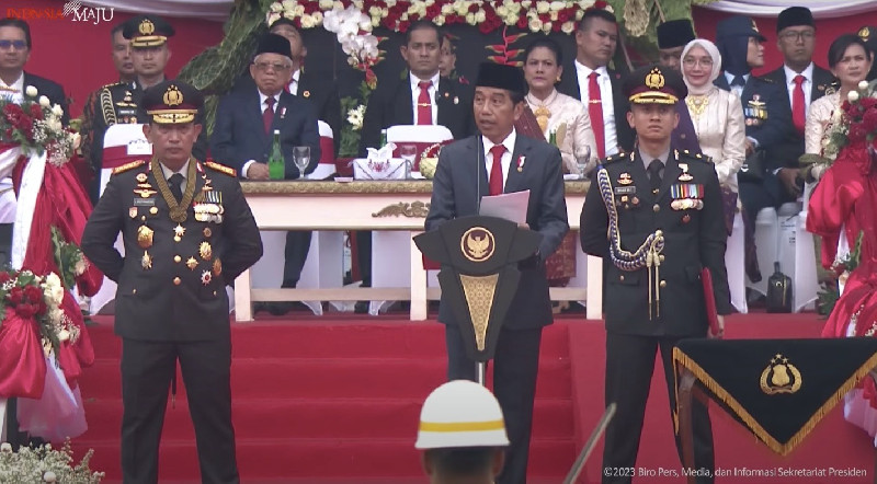 Hari Bhayangkara ke-77: Presiden Jokowi: Kekuatan Polri Besar, Gunakan Secara Benar
