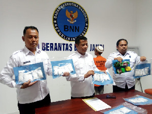 Kurir Narkoba Asal Aceh Ditangkap BNN Jambi, Bawa BB 1 Kg