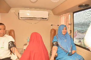 HUT Ke-50, Bank Aceh Cabang Bireuen Kumpulkan 107 Kantong Darah