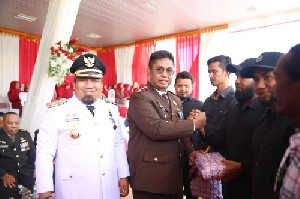 Sembilan Mantan Napiter Ikut Upacara HUT ke-78 RI Bersama Pj Bupati Aceh Besar