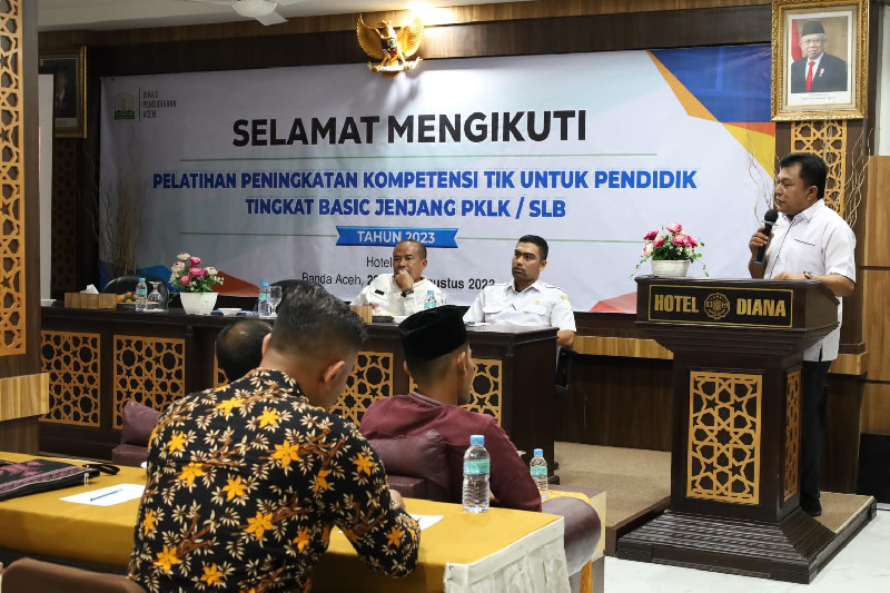 Tingkatkan Teknologi Informasi, Disdik Aceh Gelar Pelatihan TIK untuk Pendidik