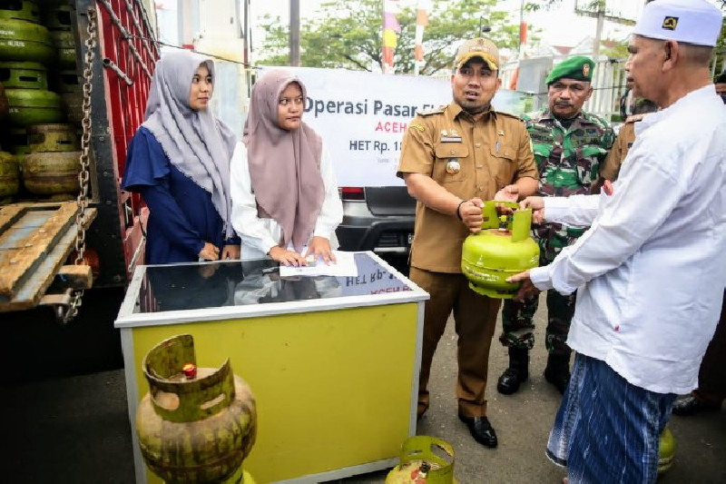 Pemkab Aceh Besar Gelar Operasi Pasar LPG 3 Kg, Catat Jadwal dan Lokasinya