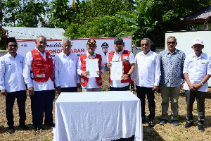 Pj Bupati Aceh Besar Pimpin Apel HUT PMI ke-78