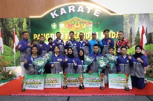 14 Karateka Tim Disdik Aceh Sabet 16 Emas pada Kejuaraan Karate Terbuka Piala Pangdam IM