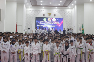 Pj Bupati Buka UKT Taekwondo Aceh Besar