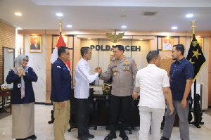 Ketua KIP Aceh Audiensi dengan Kapolda Bahas Pelaksanaan Pemilu 2024