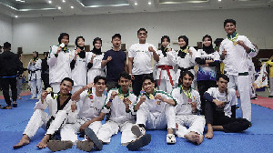 USK Juara Umum Cabor Taekwondo di POMDA 2023