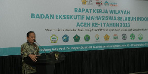 Rakerwil BEM-SI, Pemerintah Ajak Mahasiswa Jaga Generasi Muda Aceh