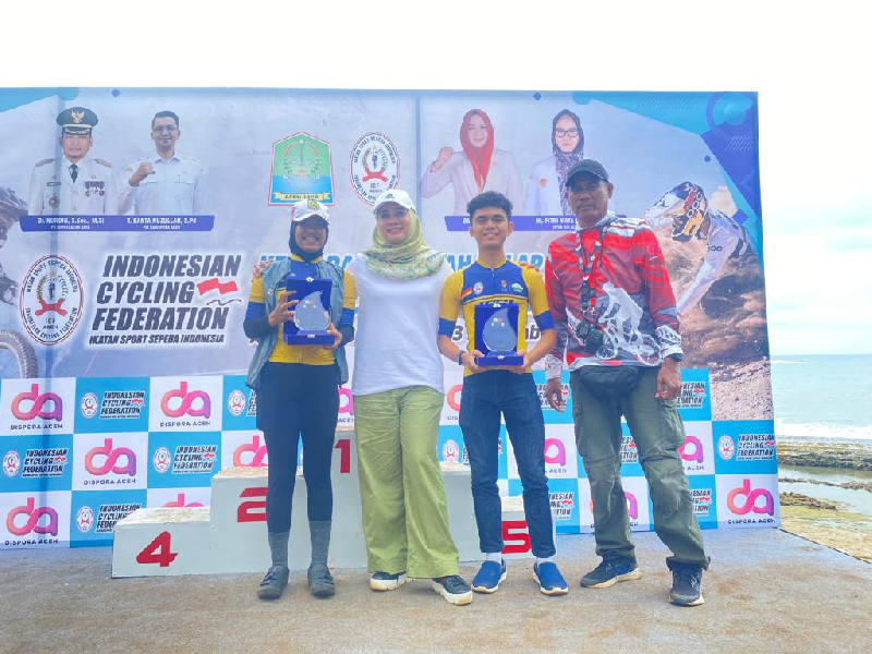 Kejurda di Aceh Jaya, Atlet Sepeda Binaan ISSI Bireuen Tampil Sempurna