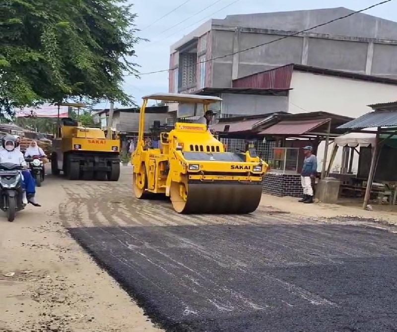 Pemeliharaan Jalan Matangglumpang Dua-Jangka, Pemkab Bireuen Gelontorkan Rp987 Juta