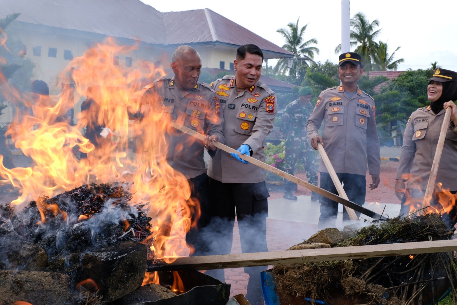 Polisi Musnahkan Sabu dan Ganja Senilai Rp 3,65 Miliar di Aceh Utara