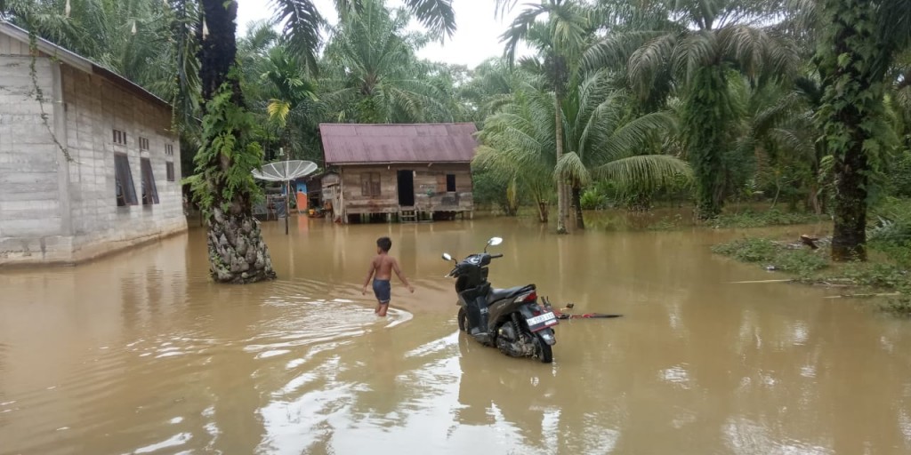 Hujan Deras, 6 Kecamatan di Nagan Raya Terendam Banjir