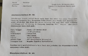 Tolak Hasil Pilchiksung, Besok Warga Kampung Baru Gelar Demo di Kantor Walikota Banda Aceh