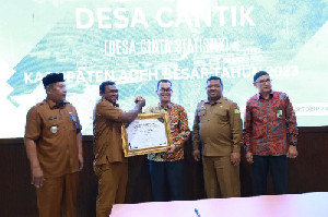 Gampong Bukit Meusara Aceh Besar Dicanangkan Sebagai Desa Cinta Statistik 2023