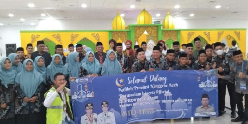 Tiba di Jambi, Kafilah STQH Aceh Siap Tampilkan yang Terbaik