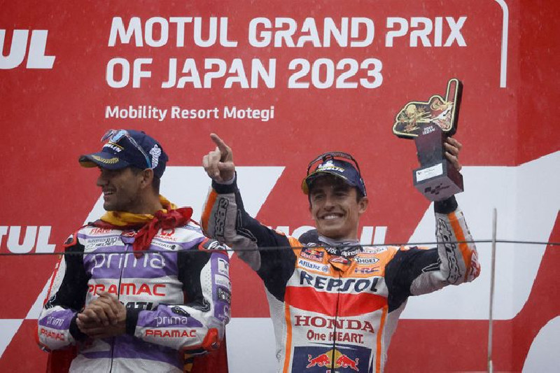 Marc Marquez Pembalap Repsol Honda Raih Podium Pertama di MotoGP 2023