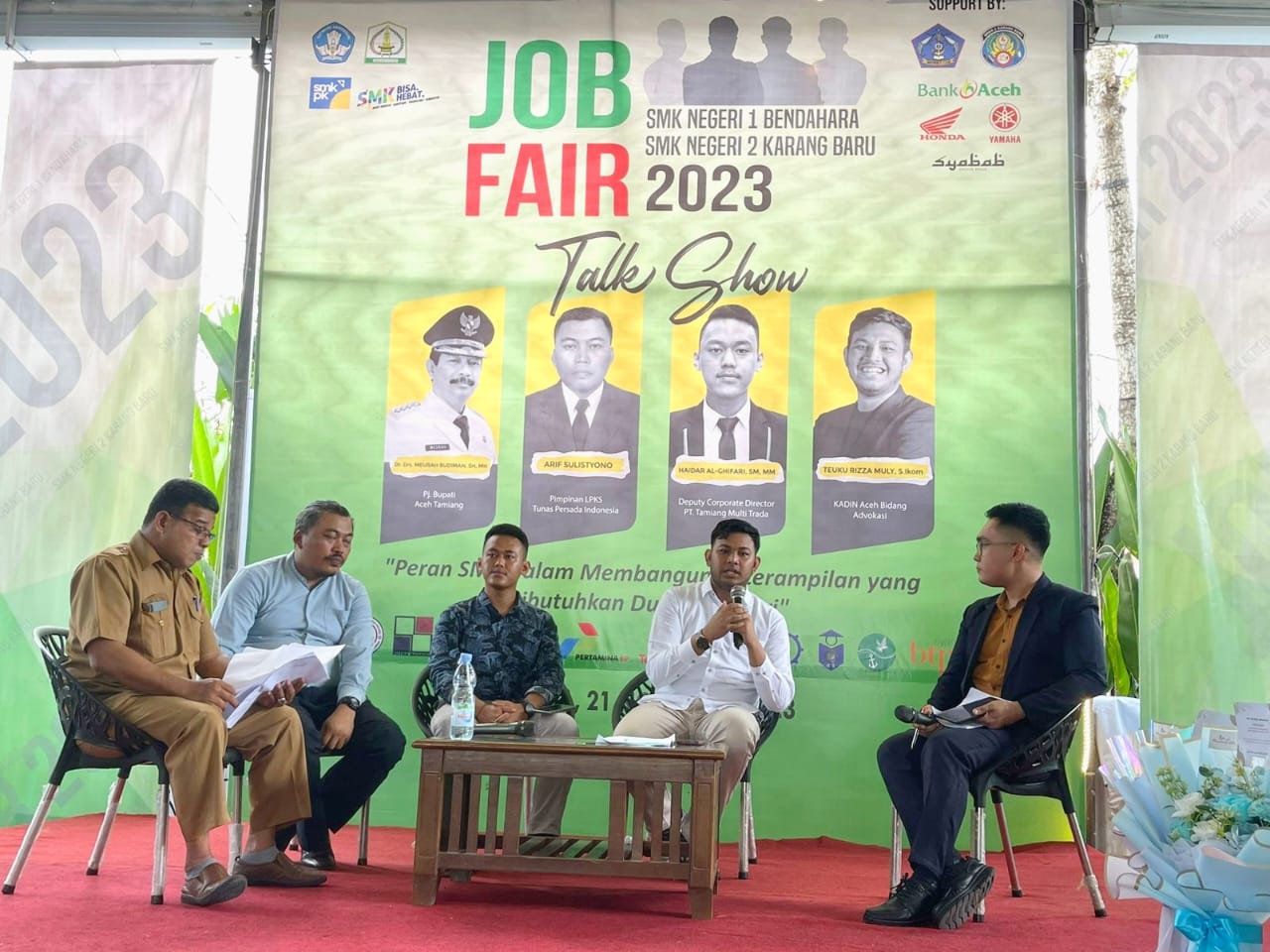 KADIN Aceh Dukung Penuh SMK 1 dan 2 Aceh Tamiang Gelar Job Fair 2023