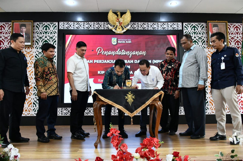 Pemko Banda Aceh Teken NPHD dengan KIP Sebesar Rp23,1 Miliar