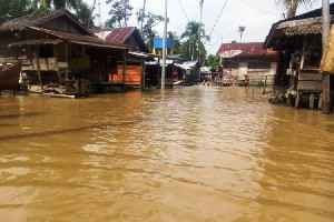 Akibat Hujan Deras 13 Desa di Kabupaten Aceh Singkil Terendam Banjir