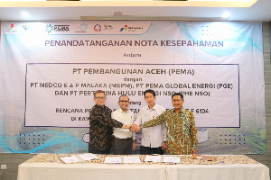 Tingkatkan PAD Aceh, PT PEMA Teken Kerja Sama Pemanfaatan Tangki Kondesat Arun