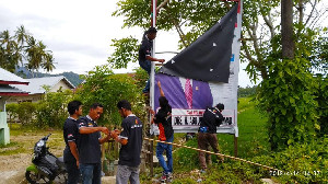 Panwaslih Aceh Barat Bersama Tim Gabungan Lakukan Penertiban 317 APK Caleg Pemilu 2024