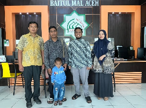 Bantuan BMA dan Dinsos Aceh, Kini Fathan Dapat Belajar dan Bermain Lagi