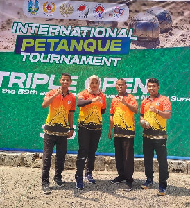 Petanque Aceh Juara Pool Event Internasional di Surabaya
