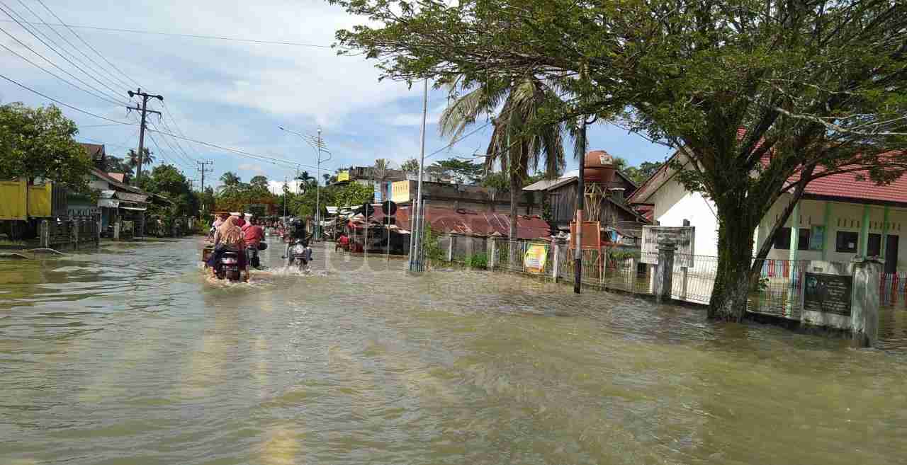 Akibat Hujan 3 Kecamatan di Aceh Barat Banjir