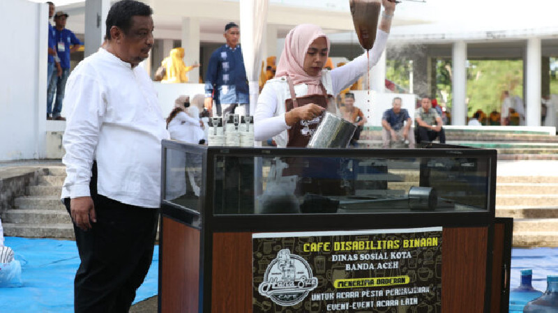 Hanasu Cafe Binaan Dinsos Banda Aceh Meriahkan Maulid Pemko