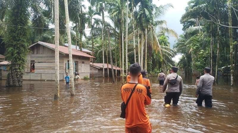 Akibat Hujan Lebat, 8 Kecamatan di Kabupaten Nagan Raya Terendam Banjir