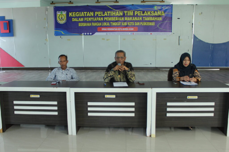 203 Tim Pelaksana se-Banda Aceh Dilatih Penyusunan PMT Berbasis Pangan Lokal