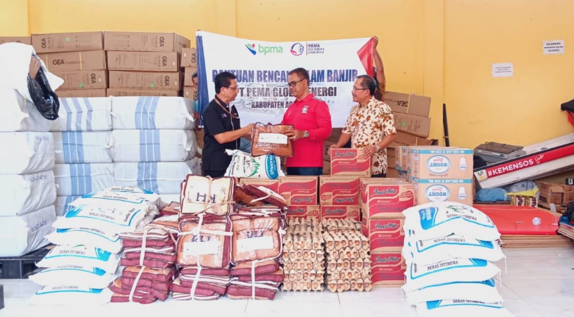 PGE Salurkan Bantuan untuk Korban Banjir di Aceh Utara