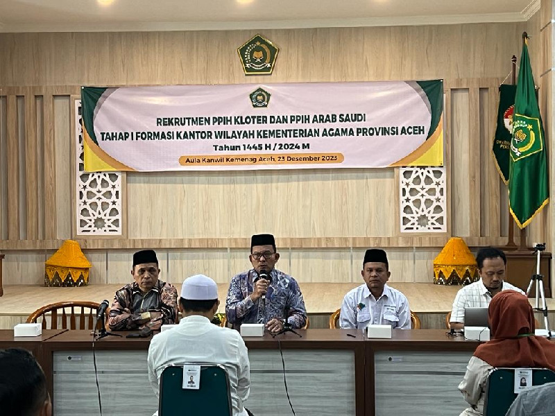 56 Calon Petugas Haji 2024 Ikut Tes CAT di Kanwil Kemenag Aceh