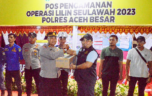 Pj Bupati Aceh Besar Pantau Pos Pengamanan Nataru Tahun 2024