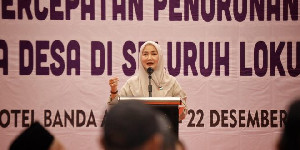 Ayu Marzuki Sosialisasi Percepatan Penurunan Stunting Kepada Keuchik se Aceh