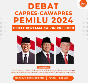 Siap-siap! Malam ini Debat Perdana Capres 2024