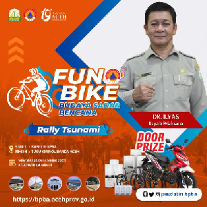 Peringati 19 Tahun Tsunami Aceh, BPBA Gelar Fun Bike Budaya Sadar Bencana